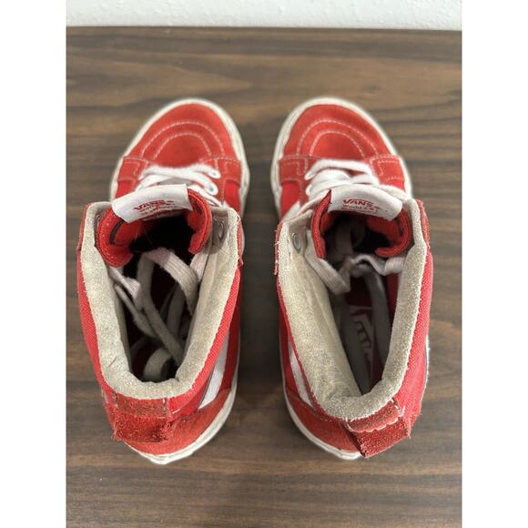 Vans Sk8 HI Womens Size 6 Red High Top Skate Sneakers Mens 4 Unisex Old Skool - Picture 7 of 11